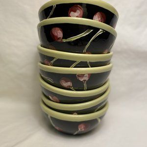 Droll Designs - 7x Cherry & Lemon Bowls